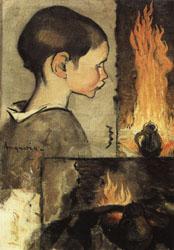 Louis Anquetin Child's Profile and Study for a Still Life